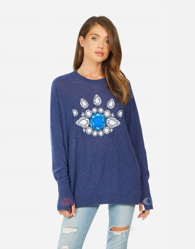 Lauren Moshi Ladona Diamond Eye In Navy