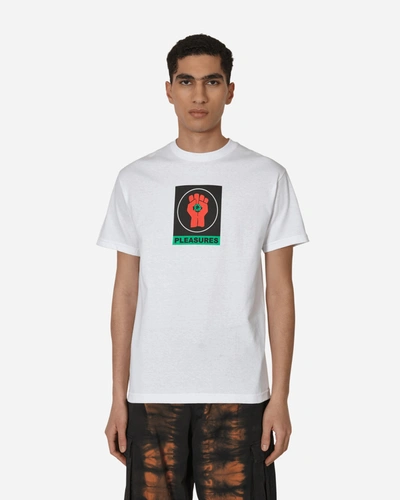 Pleasures Badge T-shirt In White