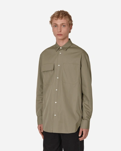 Jil Sander Cotton Shirt In Green