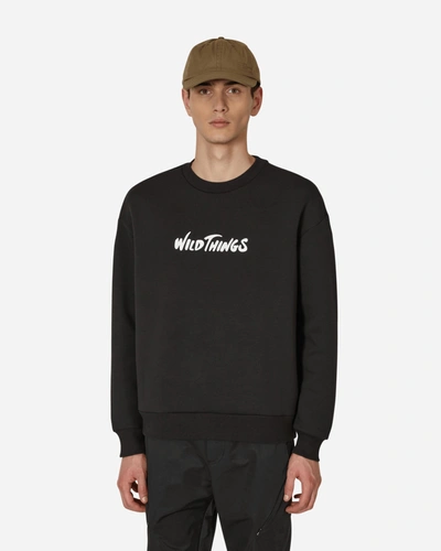 Wild Things Logo Crewneck Sweatshirt In Black