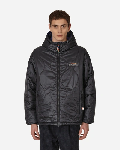 Manastash Y2k Reversible Hooded Jacket In Black