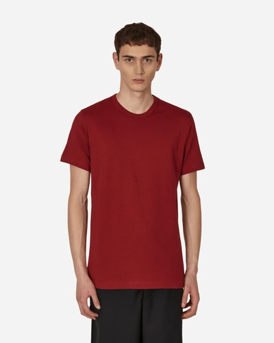 Comme Des Garçons Shirt Rear Logo T-shirt In Red