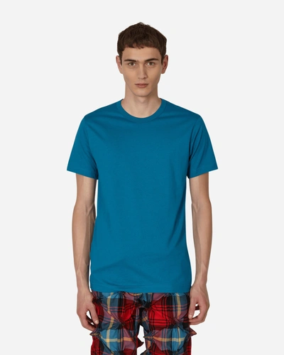 Comme Des Garçons Shirt Rear Logo T-shirt In Blue