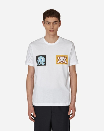 Comme Des Garçons Shirt Graphic-print Short-sleeve T-shirt In White