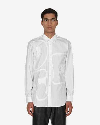 Comme Des Garçons Shirt Alphabet Shirt In White