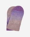 Erl Gender Inclusive Gradient Mohair Blend Mittens In Purple