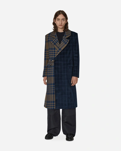 Ahluwalia Harding Tailored Coat In Blue