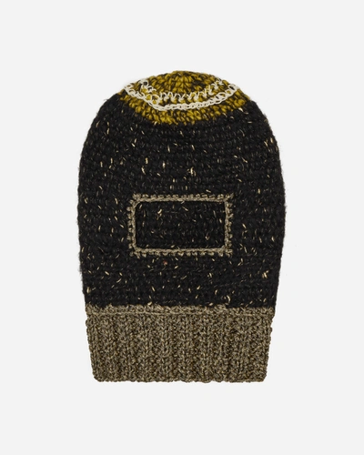 Vitelli Crochet Balaclava Multicolor In Black