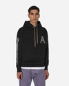 Aries Column Logo-print Relaxed-fit Cotton-jersey Hoody In Black