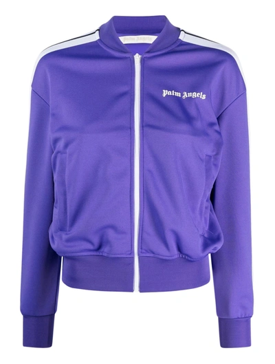 Palm Angels Logo-print Track Jacket In Purple