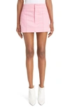 Isabel Marant Licoba Cotton & Viscose Mini Skirt In Pink