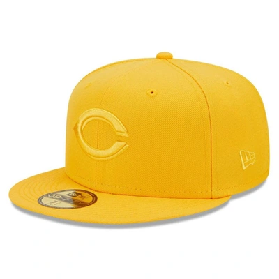 New Era Gold Cincinnati Reds Tonal 59fifty Fitted Hat