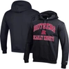 CHAMPION CHAMPION BLACK RUTGERS SCARLET KNIGHTS HIGH MOTOR PULLOVER HOODIE