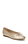 Sam Edelman Zooey Ballet Flat In Gold Leaf
