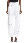 Attico ''rey'' Black And White Long Pants In White/ Black