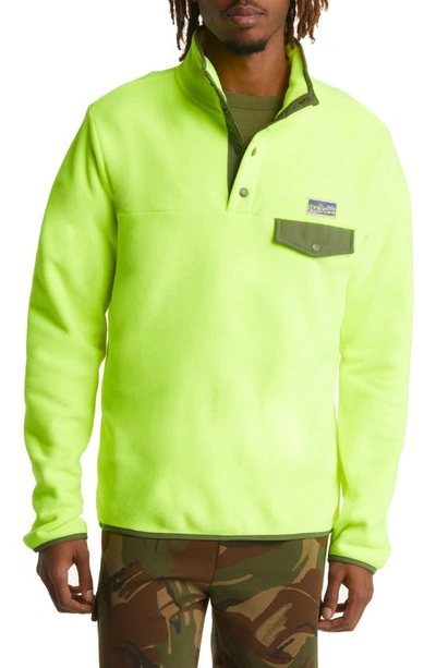 Polo Ralph Lauren Men's Fleece 4-button Sweater In Safety Yellow