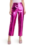 Amy Lynn Lupe Pants In Metallic Fuschia Pink