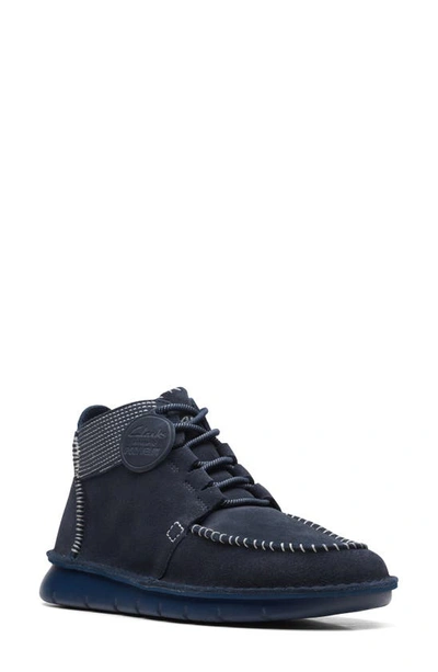 Clarks Colehill High Top Trainer In Blue