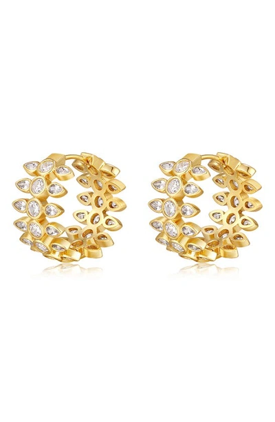 Luv Aj The Florette Gold-plated Hoop Earrings