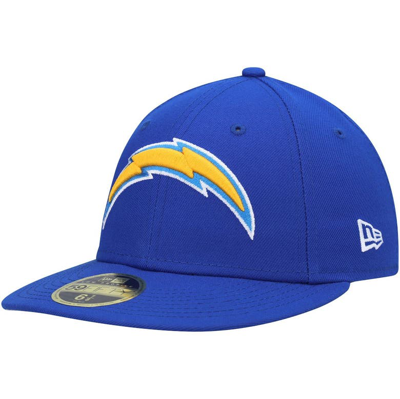 New Era Royal Los Angeles Chargers Logo Omaha Low Profile 59fifty Fitted Hat