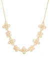 MARCHESA LACE IS MORE FLORAL FRONTAL NECKLACE