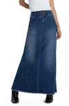 WASH LAB DENIM WASH LAB DENIM PIECED DENIM MAXI SKIRT