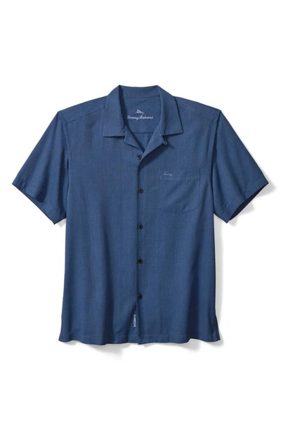 Tommy Bahama Men's Coastal Breeze Check Silk-blend Shirt In Dockside Blue