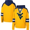 COLOSSEUM COLOSSEUM GOLD WEST VIRGINIA MOUNTAINEERS LACE-UP 4.0 PULLOVER HOODIE