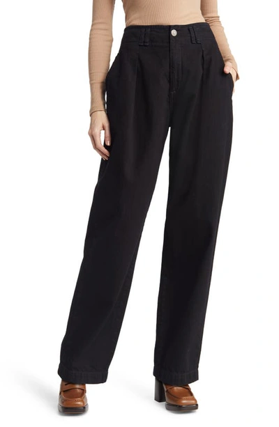 Rag & Bone Women's High-rise Pleated Trouser In Black