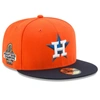 NEW ERA NEW ERA ORANGE/NAVY HOUSTON ASTROS 2022 WORLD SERIES CHAMPIONS ALTERNATE SIDE PATCH 59FIFTY FITTED H