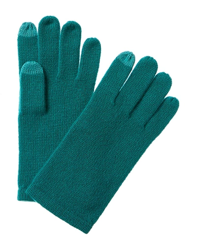 Phenix Cashmere Tech Gloves In Green