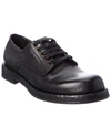 Dolce & Gabbana Black Leather Oxfords And Derbies In Black