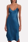 Nili Lotan Short Cami Dress In Blue