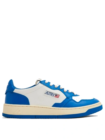 Autry Medalist Blue And White Sneakers