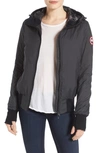 Canada Goose Dore Slim-fit Hooded Jacket W/ Down Fill, Black In Black