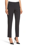 Hugo Boss Boss Tiluna Soft Stretch Side Zip Ponte Trousers In Black