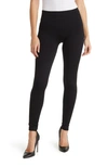 Hue Active Pep Talking Skimmer Pocket Performance Leggings In Black