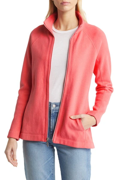 Tommy Bahama New Aruba Zip Front Stretch Cotton Jacket In Lt Pomodoro