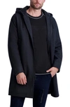 Karl Lagerfeld Men's Wool-blend Parka W/ Handwarmer Pockets In Charcoal