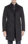 Corneliani Char Id Topcoat In Charcoal