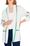 Nic + Zoe Cold Moon Cotton Blend Cardigan In Neutral Multi