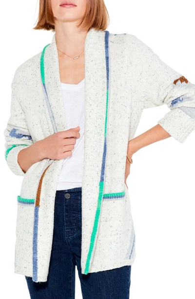 Nic + Zoe Cold Moon Cotton Blend Cardigan In Neutral Multi