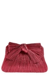 Loeffler Randall Rayne Pleated Clutch In Fuchsia