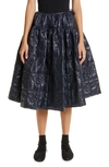CECILIE BAHNSEN ROSIE FLORAL QUILTED MIDI SKIRT