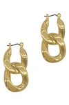 Saint Moran Fabien Curb Chain Drop Earrings In Yellow