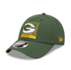 New Era Green Green Bay Packers Framed Af 9forty Snapback Hat In Green