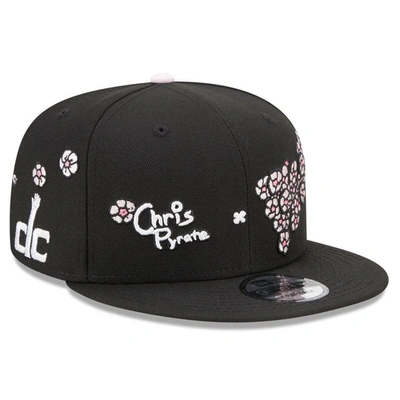 New Era Black Washington Wizards Chris Pyrate Cherry Blossom 9fifty Snapback Hat