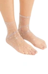 HIGH HEEL JUNGLE HIGH HEEL JUNGLE STARRY SKY SHEER TULLE ANKLE SOCKS