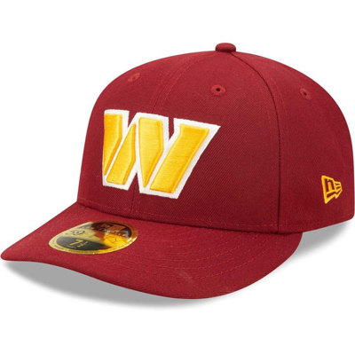 New Era Burgundy Washington Commanders Omaha Low Profile 59fifty Fitted Hat