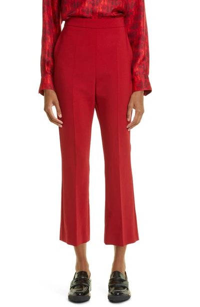 Max Mara Nepeta Ankle Pants In Red